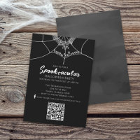 Halloween Spooktacular Spider QR Code Social Media