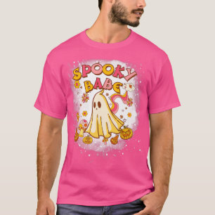 Halloween Spooky Babe 70s Retro Style Premium T-Shirt
