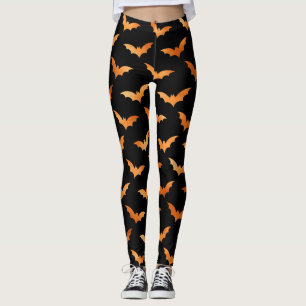 Halloween Spooky Bat Decoration Pattern Leggings