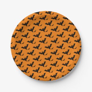 Halloween Spooky Bats Party Paper Plate