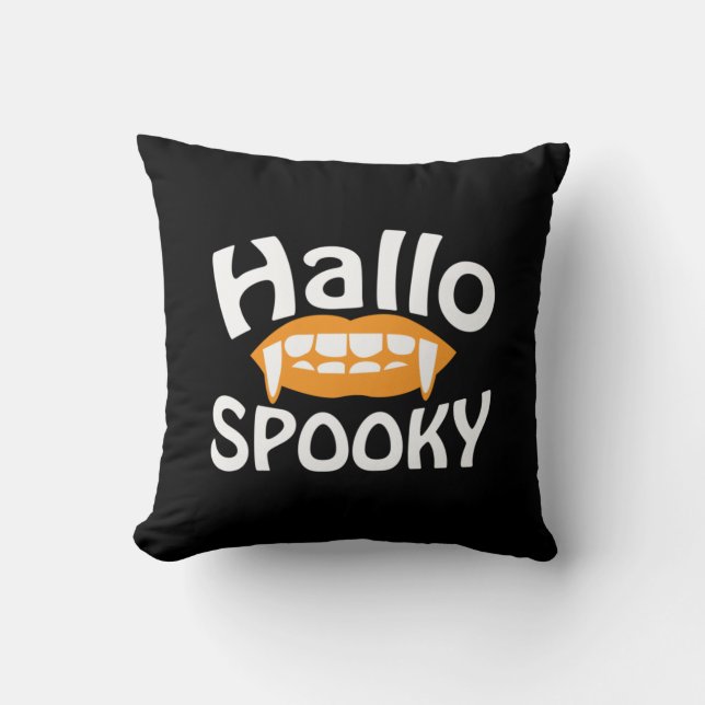 Halloween Spooky Birthday Cushion (Front)
