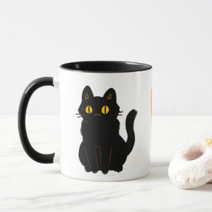 Halloween Spooky Black Cat  Mug