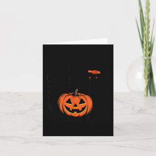 Halloween Spooky Black Labrador Retriever Dog Card