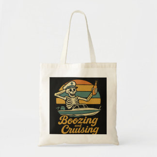 Halloween spooky Boo-zing Cruising Tote Bags