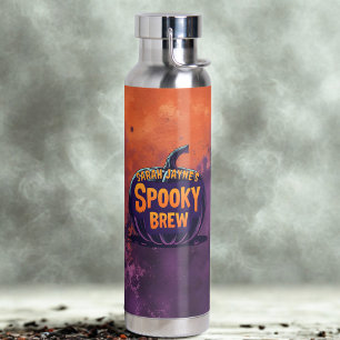 Halloween Spooky Brew Orange and Purple Water Bottle