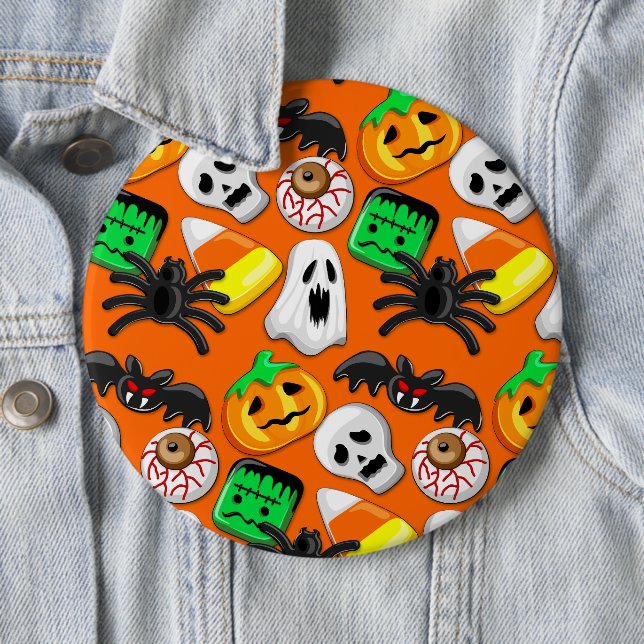 Halloween Spooky Candies Party     6 Cm Round Badge (In Situ)
