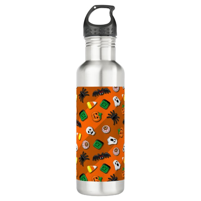 Halloween Spooky Candies Party     710 Ml Water Bottle (Front)