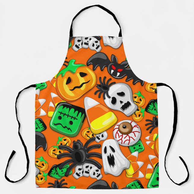 Halloween Spooky Candies Party    Apron (Front)