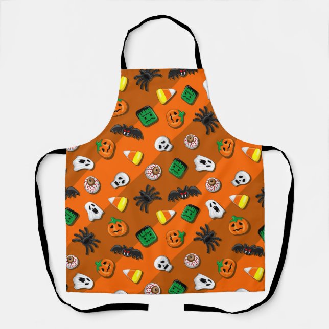 Halloween Spooky Candies Party   Apron (Front)
