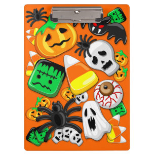 Halloween Spooky Candies Party Clipboard