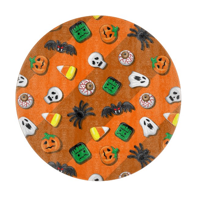 Halloween Spooky Candies Party     Cutting Board (Front)
