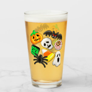Halloween Spooky Candies Party Glass