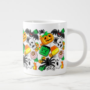 Halloween Spooky Candies Party     Large Coffee Mug