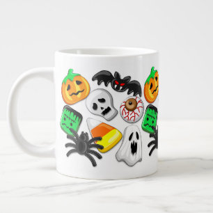 Halloween Spooky Candies Party    Large Coffee Mug