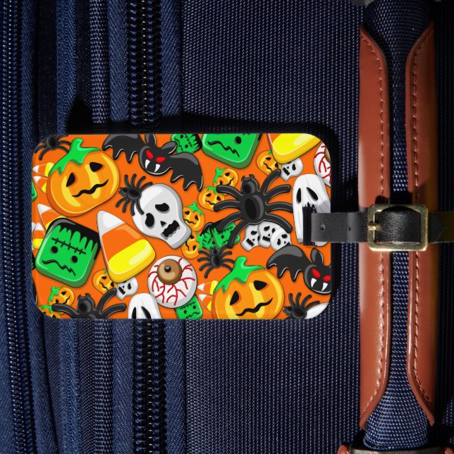 Halloween Spooky Candies Party    Luggage Tag (Front Insitu 4)