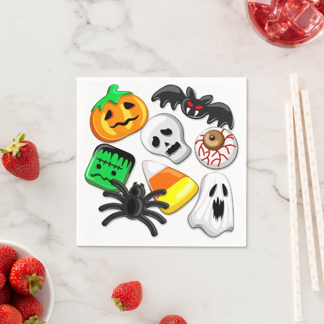 Halloween Spooky Candies Party    Napkin (Insitu)