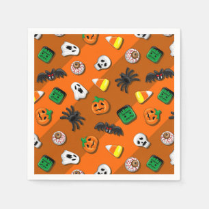 Halloween Spooky Candies Party Napkin