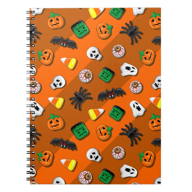 Halloween Spooky Candies Party     Notebook (Front)
