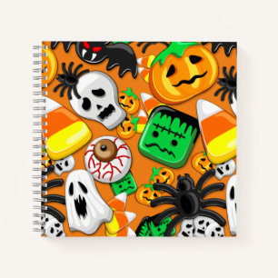 Halloween Spooky Candies Party  Notebook