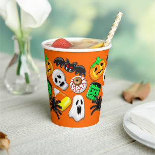 Halloween Spooky Candies Party    Paper Cups