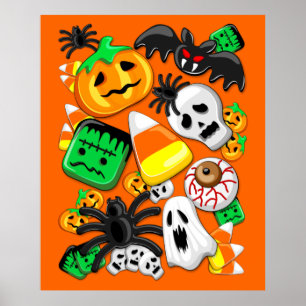 Halloween Spooky Candies Party     Poster