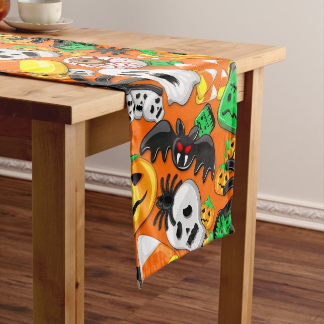 Halloween Spooky Candies Party    Short Table Runner (In Situ)