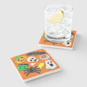 Halloween Spooky Candies Party    Stone Coaster
