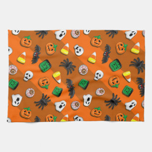 Halloween Spooky Candies Party     Tea Towel