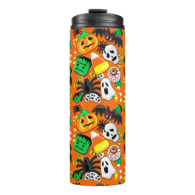 Halloween Spooky Candies Party     Thermal Tumbler (Front)