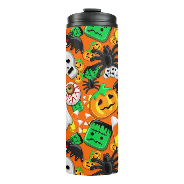 Halloween Spooky Candies Party     Thermal Tumbler (Front)