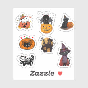Halloween spooky cat