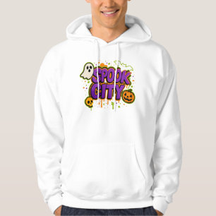 Halloween Spooky City Graffiti Clothes Unisex  Hoodie