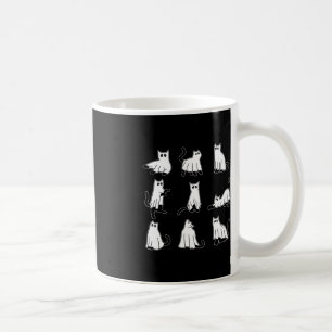 Halloween Spooky Cute Black Cats Kitty Ghosts Fall Coffee Mug