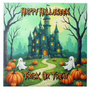 Halloween Spooky Cute Modern Collection Tile