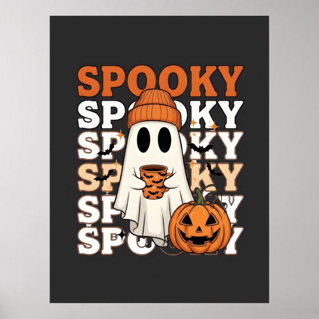 Halloween spooky design  poster (Front)