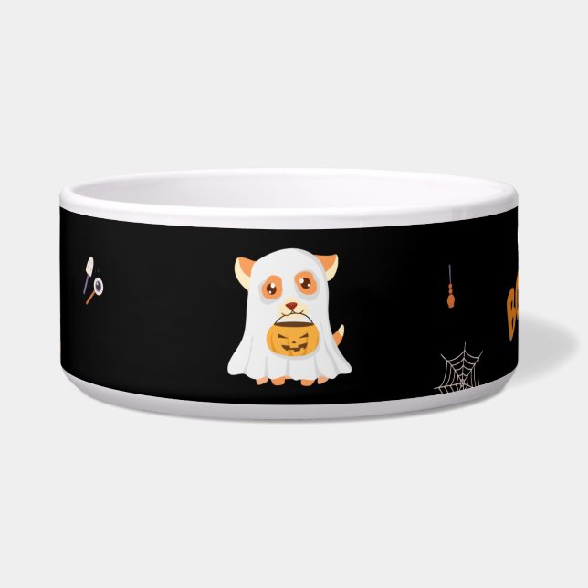 HALLOWEEN SPOOKY DOG BOWL (Front)