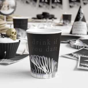 Halloween Spooky Drink if You Dare Paper Cups
