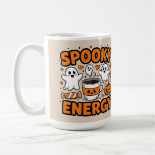 Halloween spooky energy mom life coffee mug