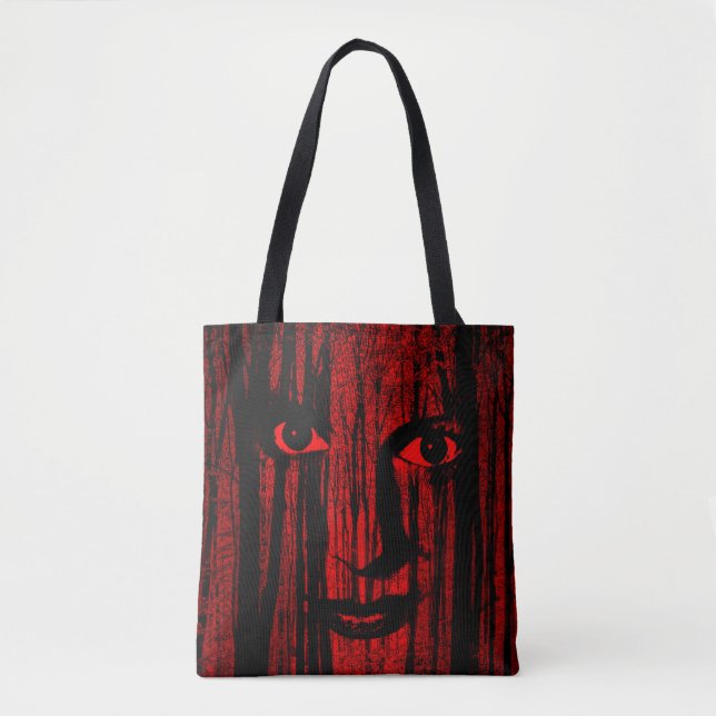 Halloween Spooky Face Tote Bag (Front)