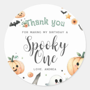 Halloween Spooky first one Classic Round Sticker