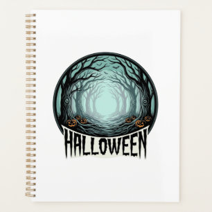 Halloween Spooky Forest Vintage Engraving Design_1 Planner