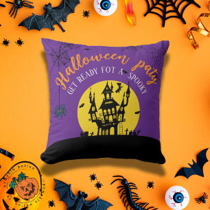 Halloween Spooky Fortress Pillow  