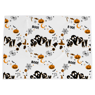 Halloween Spooky Ghost Large Gift Bag