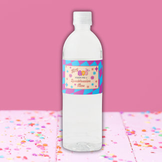 Halloween Spooky Groovy Party Water Bottle Labels