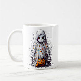 Halloween Spooky Haunted Eerie Doll Coffee Mug