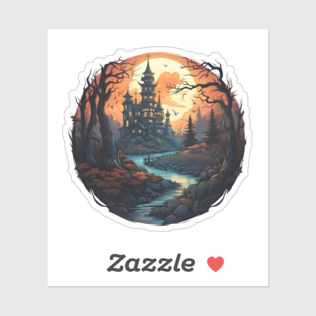 Halloween Spooky Haunted House  (Sheet)