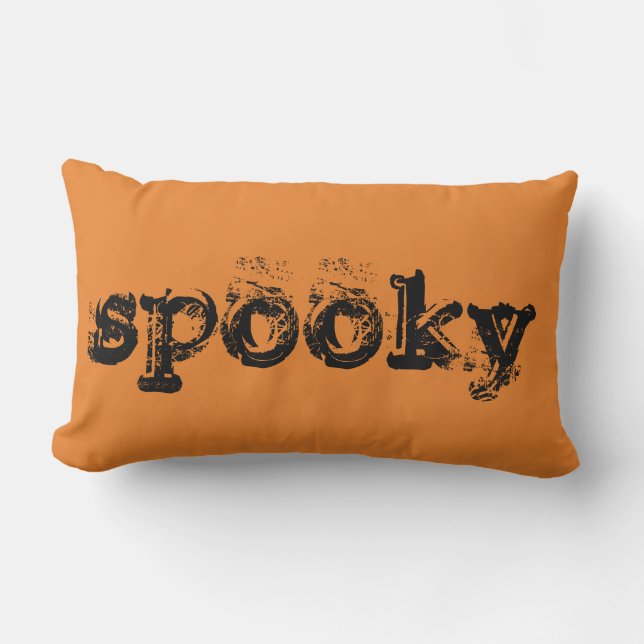 Halloween Spooky Lumbar Cushion (Front)