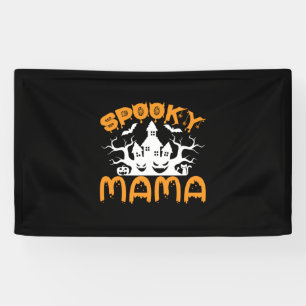 Halloween Spooky Mama Birthday Banner