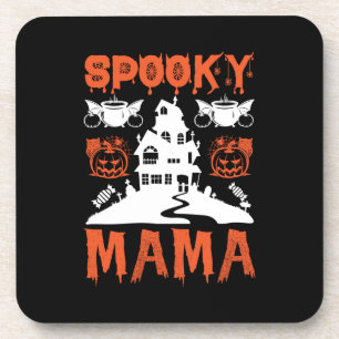 Halloween Spooky Mama Birthday Coaster