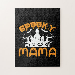Halloween Spooky Mama Birthday Jigsaw Puzzle